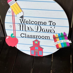 Personalized Teacher Door Sign - Etsy