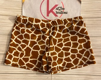 Red Cheetah Shorts Cheer Shorts Dance shorts Gymnastics Short Animal Design shorts cheer wear shorts red shorts dance wear, red