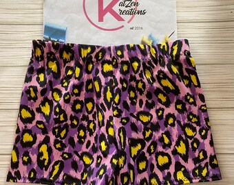 Purple animal Shorts Cheer Shorts, Dance shorts, Gymnastics Shorts, Fourth Design shorts, cheer wear shorts,  Cheer Shorts,Dance, cheetah