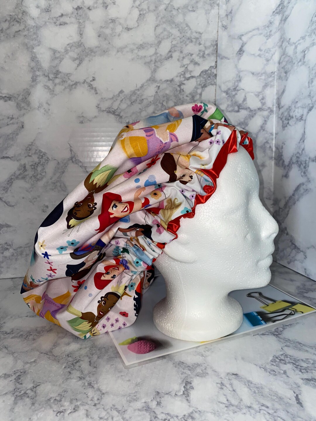 Custom Made Princess Handmade Bonnet, Adult Bonnet, Satin Bonnet, Sleep ...