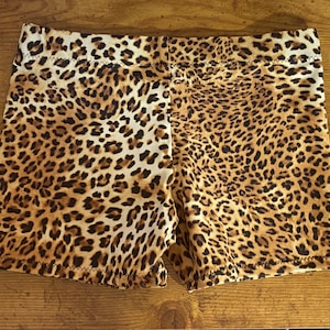 Cheetah Shorts Cheer Shorts Dance shorts Gymnastics Short Animal Design shorts cheer wear shorts brown shorts tan shorts dance wear