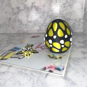 Monarch Butterfly Dragon, Cute 3D Printed Flexi Dragons with Wings, 3D Printed Animals, Articulated Dragon Fidget Sensory Toy, Dragon Egg