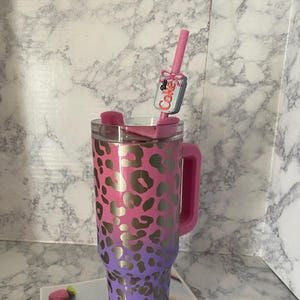3D printed Diet Coke, Soda Straw Topper, Pink bow, Coquette, Drinking Straw, Stanley Topper, Regular topper, Tumbler  straw charm, Bow