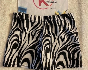 Zebra  Shorts Cheer Shorts Dance shorts Gymnastics Short Animal Design shorts cheer wear shorts white shorts dance wear, black