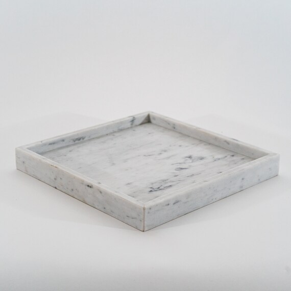 White Marble Square Decorative Tray