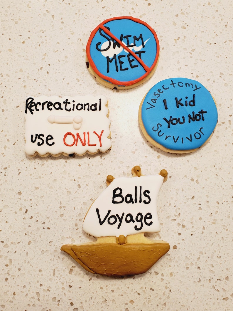 Vasectomy Cookies Funny Gift for Him No Nuts Edible Gift Etsy