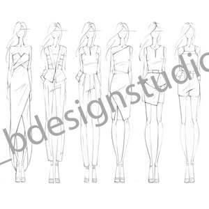 Fashion Illustration Colouring Page
