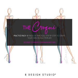 Fashion Croqui Template Practice Pack – Printable Fashion Figure Practice for Beginners & Designers | Fashion Illustration