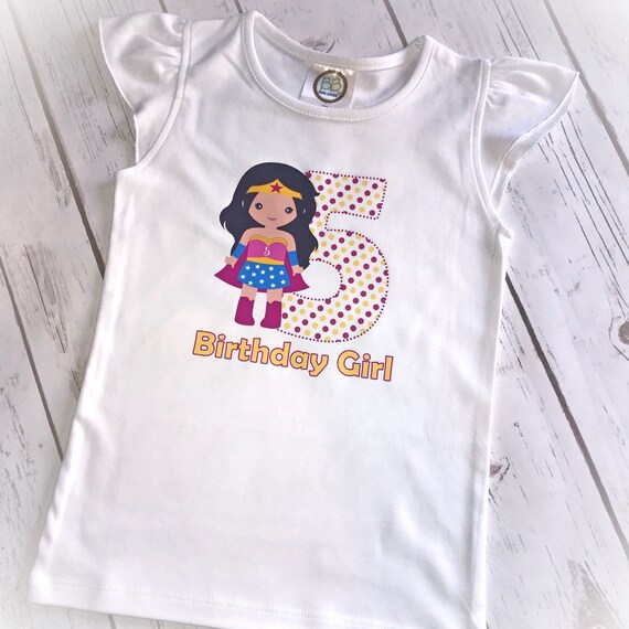 wonder woman birthday shirt