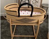 Moses basket Baby bassinet Baby nest Baby Moses basket Infant Lounger Nursery decor Bolga basket Moses Bassinet Bassinet