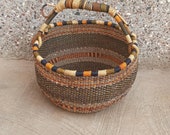 African Basket Straw bag Large storage basket Antique Baskets Personalized Easter basket