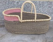 Moses basket Baby bassinet Baby nest Baby Moses basket Infant Lounger Nursery decor Bolga basket Moses Bassinet