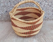 Shopping basket African Market basket Market bag Kids basket Picnic basket Fruit basket Bolga basket Straw bag Makeup organizer