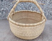 Storage basket African basket Bolga Market Basket Woven basket Straw bag African market basket handmade basket Market Basket