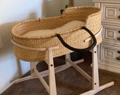 Moses basket Baby bassinet Baby nest Baby Moses basket Expecting mom gift Baby gift basket Baby mobile Kids bed Bed frame