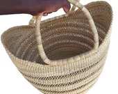 Shopping basket African Market basket Market bag Kids basket Picnic basket Fruit basket Bolga basket Straw bag U shopper