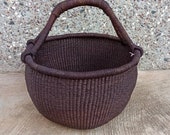 Bolga Market Basket African basket Market basket Picnic basket Fruit basket Bolga basket Straw bag Antique baskets