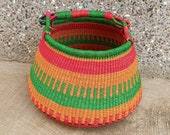 Storage basket African basket Straw basket Woven basket Gift basket African market basket handmade basket Market Basket Basket