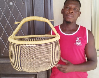 Elevate Your Shopping Experience with an African Bolga Farmers Market Baskets