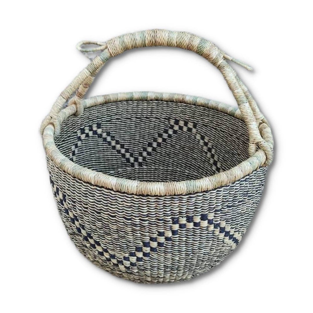 Personalized Flower Girl Basket Large Bolga Market Basket Etsy