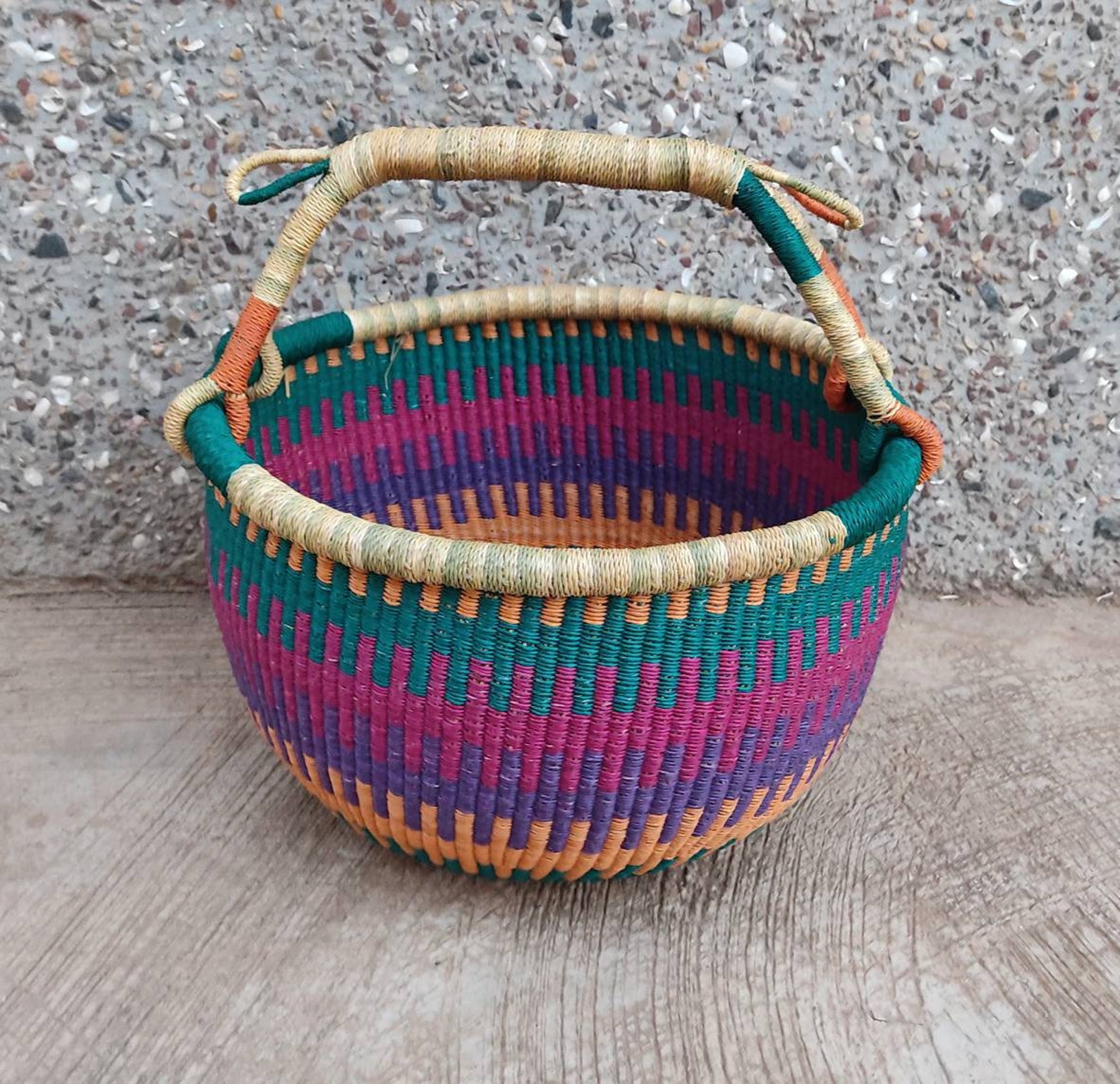 Storage basket African basket Straw basket Woven basket Etsy