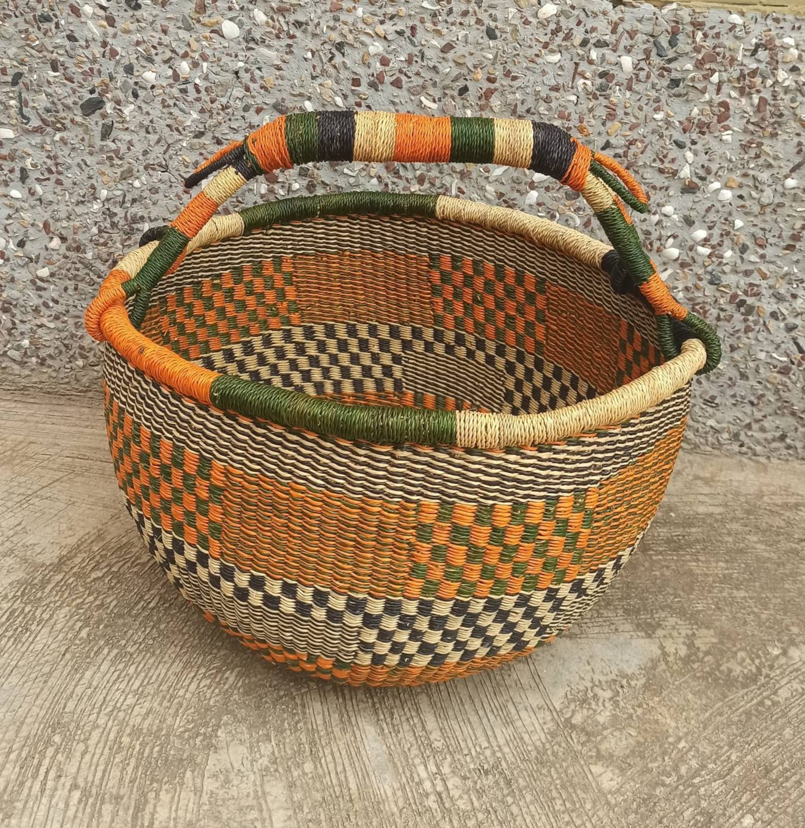 African basket Market bag Market tote Fruit bowl Fruit Etsy