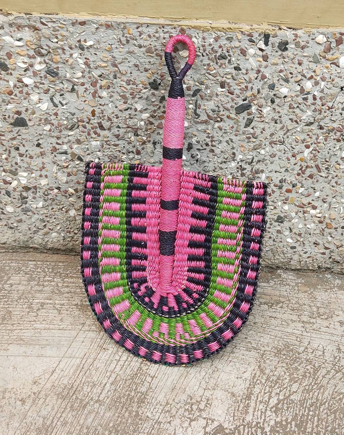 Wall Basket Wall Hanging Basket Wall Basket Decor Hand Fan Etsy