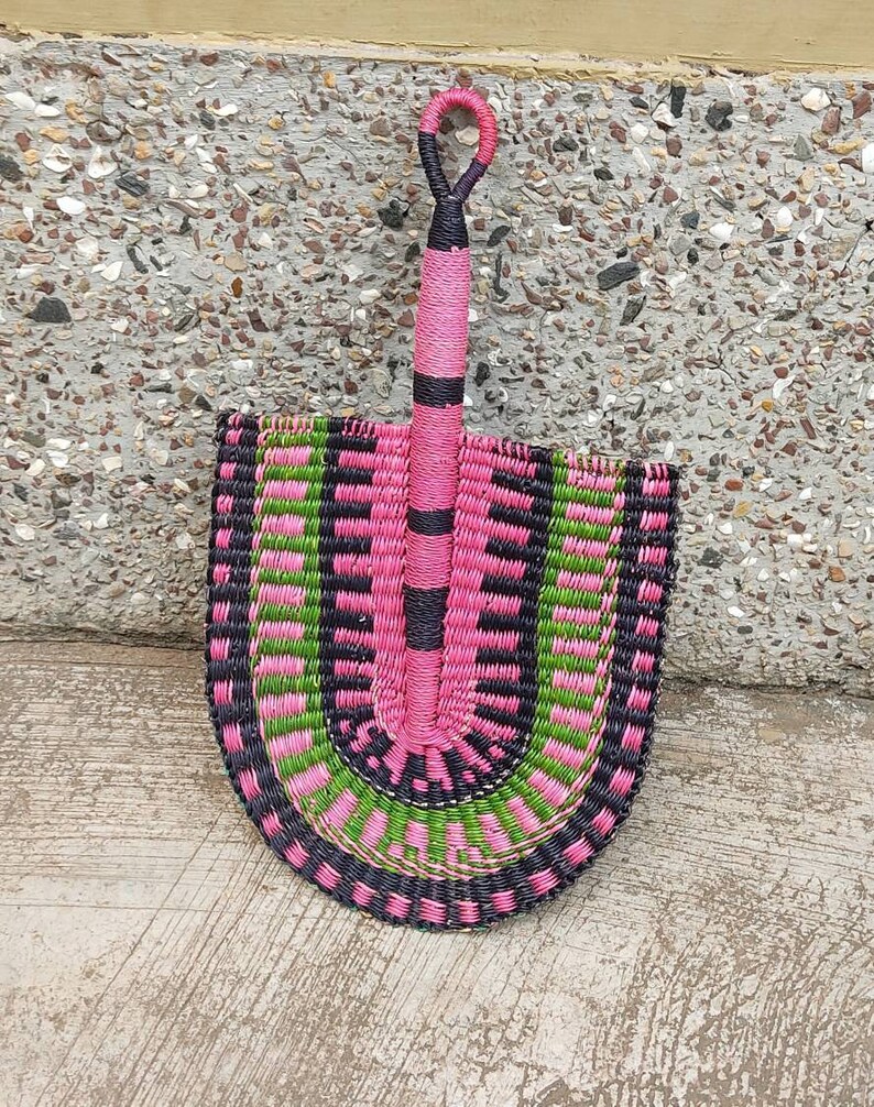 Wall Basket Wall Hanging Basket Wall Basket Decor Hand Fan Etsy