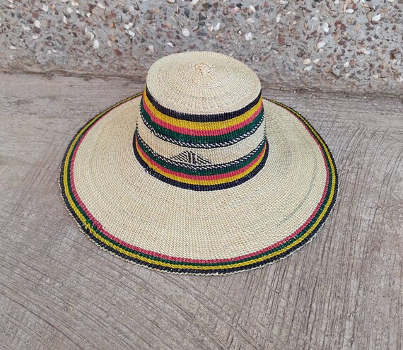 Vintage Straw Hat Straw Sun Hat Floppy 