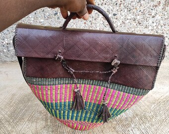 Messenger bag women | Straw bag | Bridesmaid makeup bag | Lunch bag for women | Weekender bag women |