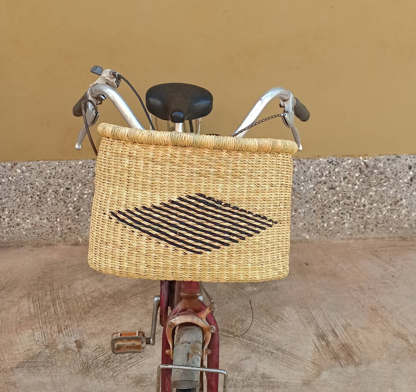 Cesta Bicicleta Marrón Cesta Almacenamiento Manillar Correas - Temu Mexico