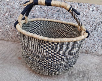 Bolga Basket| Market Basket |Shopping basket |African Market basket | Market bag | Woven Basket |Picnic basket |Fruit basket