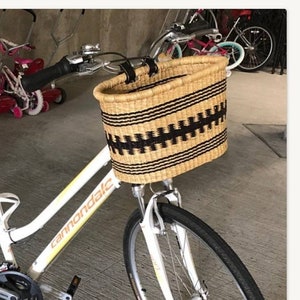 Cesta de bicicleta, cesta de metal para bicicleta, manillar delantero,  cestas de bicicleta para adultos, cesta trasera para mujer, alforja  plegable