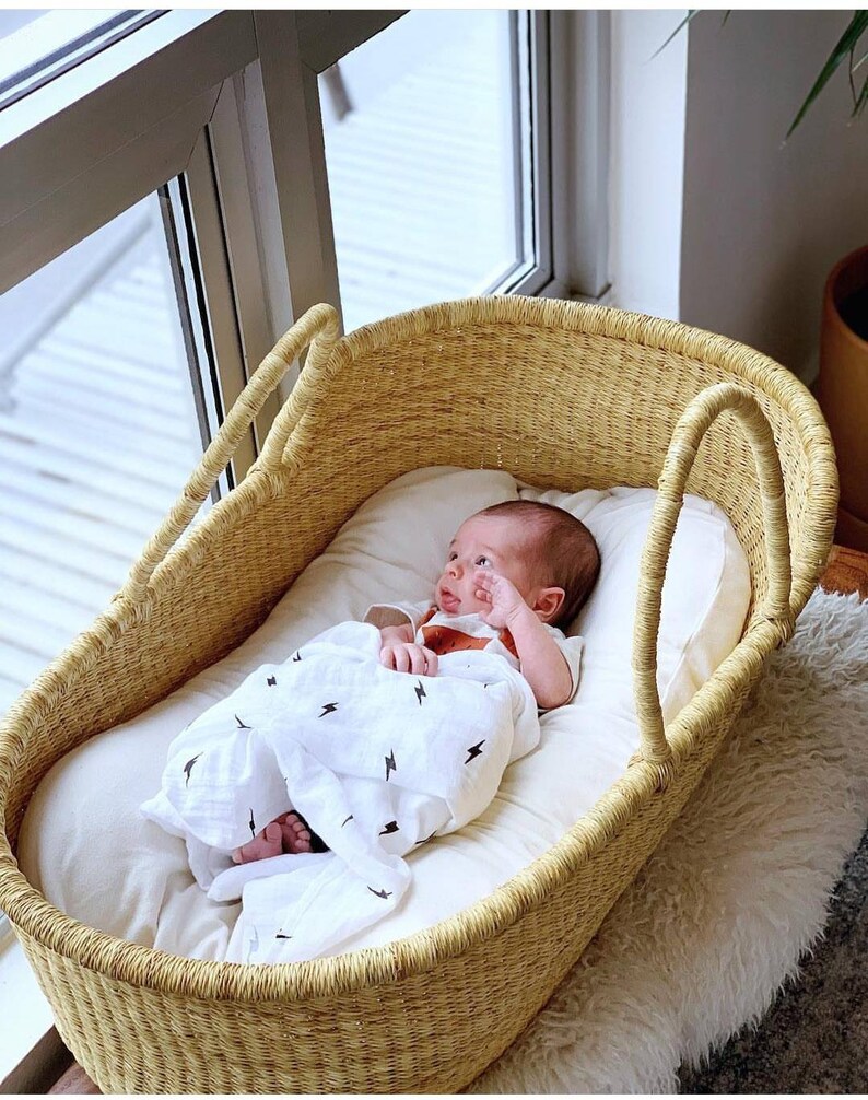 Moses Basket Baby Moses Basket African Basket Moseskorb Etsy
