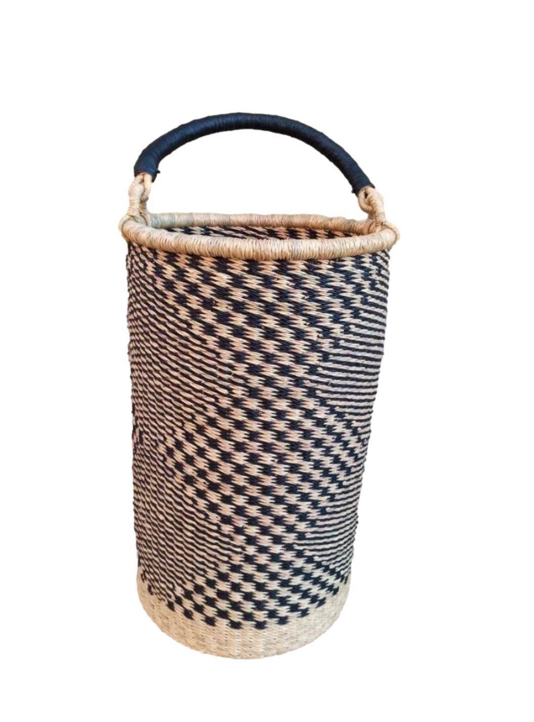 CherryNow Tall Woven Laundry Basket, Decorative  Blanket Basket for Living R 価格比較