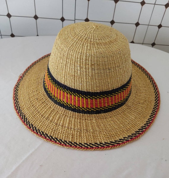 Cappello di paglia / Cappello da spiaggia floppy / Cappello | Etsy Italia