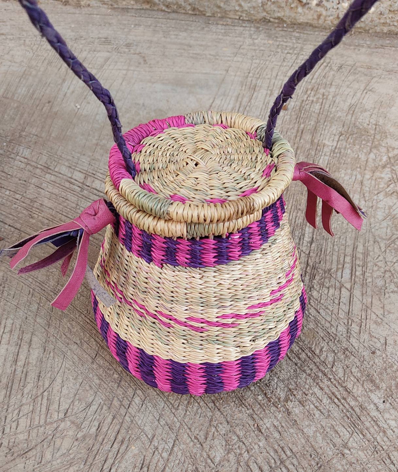 Straw Bag Straw Handbag Picnic Basket Round Straw Bag Etsy