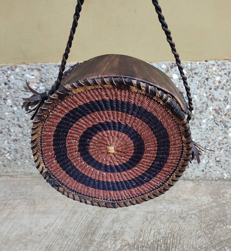 Straw Handbag Straw Bag Basket Bag African Baskets Etsy