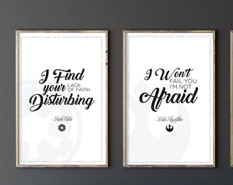 Darth Vader Poster | Emperor Palpatine | Geek Home Decor | Darth Sidious | Darth Vader Art