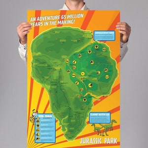 Jurassic Park | Jurassic Park Poster | Dinosaur Island | Geek Decor