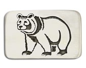 VTG Navajo Indian Artist Yazzie .925 SOLID Silver Bear Overlay Belt Buckle