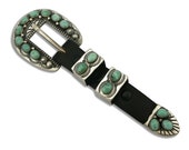 Navajo Ranger Belt Buckle .925 Silver Hand Stamped Artist D. Reeves C.80 39 s