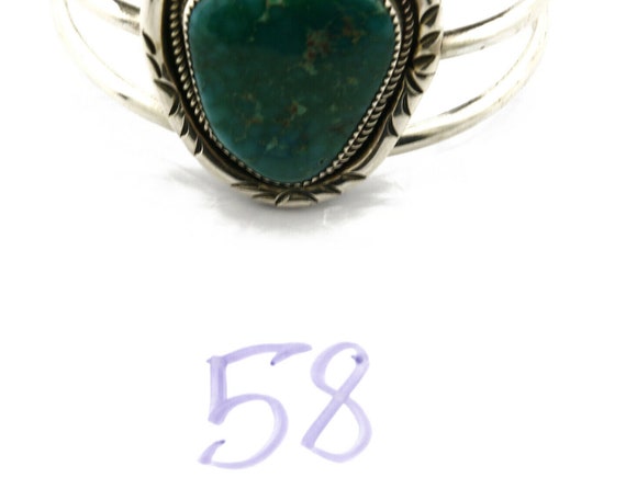 Women's Navajo Bracelet .925 Silver Royston Turqu… - image 9