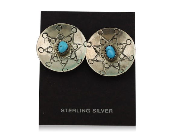 NAVAJO Helen Harrisonヴィンテージターコイズヘビーバングル アクセサリー