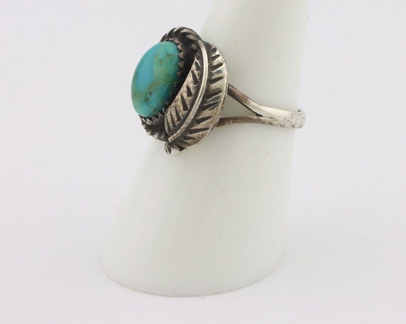 Navajo Handmade Ring 925 Silver Kingman Turquoise… - image 5