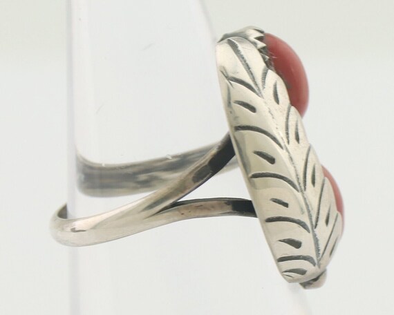 Navajo Handmade Ring 925 Silver Natural Mediterra… - image 6