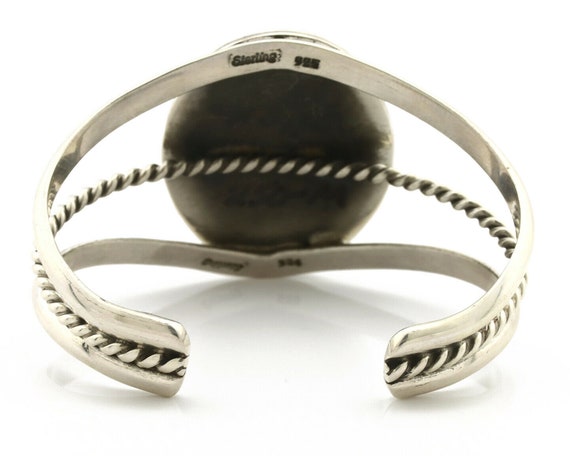 Navajo Bracelet .925 Silver Black Onyx Artist Nat… - image 6