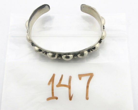 Navajo Bracelet .925 SOLID Silver Handmade Artist… - image 9