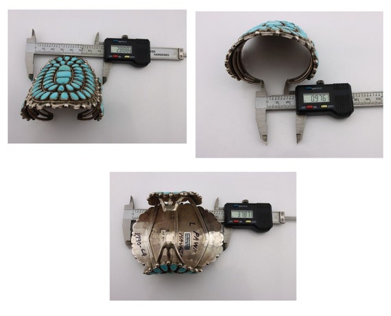 Navajo Bracelet 925 Silver Sleeping Beauty Turquo… - image 6