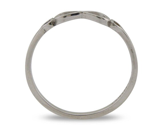 Infinity Heart Promise Ring 925 Solid Silver Size… - image 3